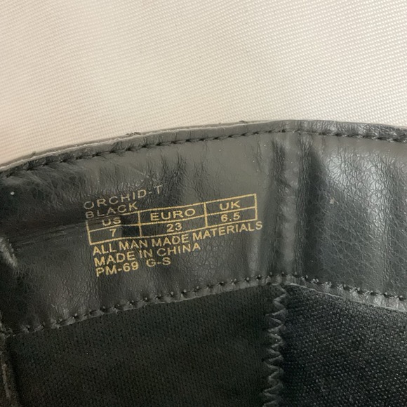 Michael Kors Orchid Black Boots – MK Logo Zip Closure Size US 7 Toddler/Kid - Picture 9 of 10